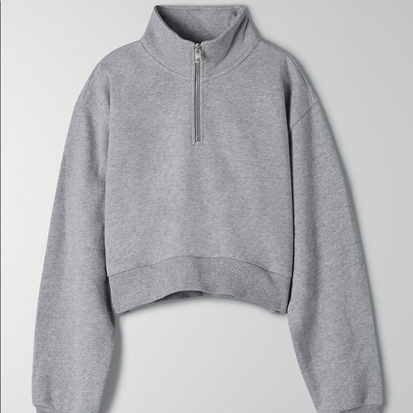 Aritzia TNA cozyaf perfect 1/4 sweatshirt -SOLD - Picture 5 of 6